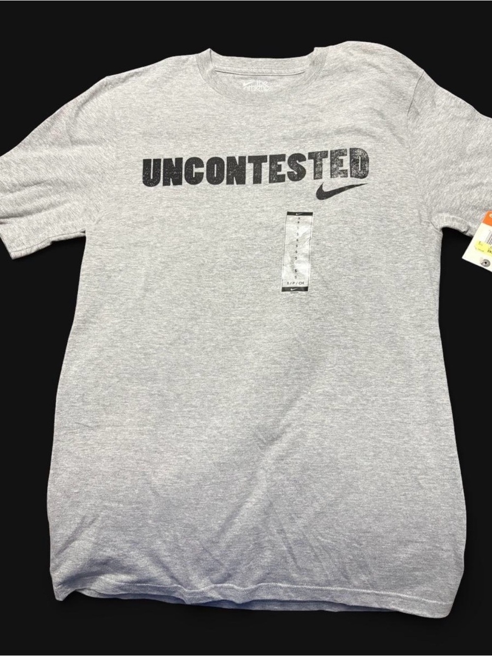 Nike Men's Grey 'UNCONTESTED' Short Sleeve Tee